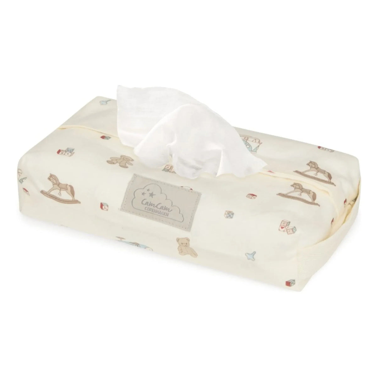 Cam Cam - Caja para toallitas vintage Toys | Beige