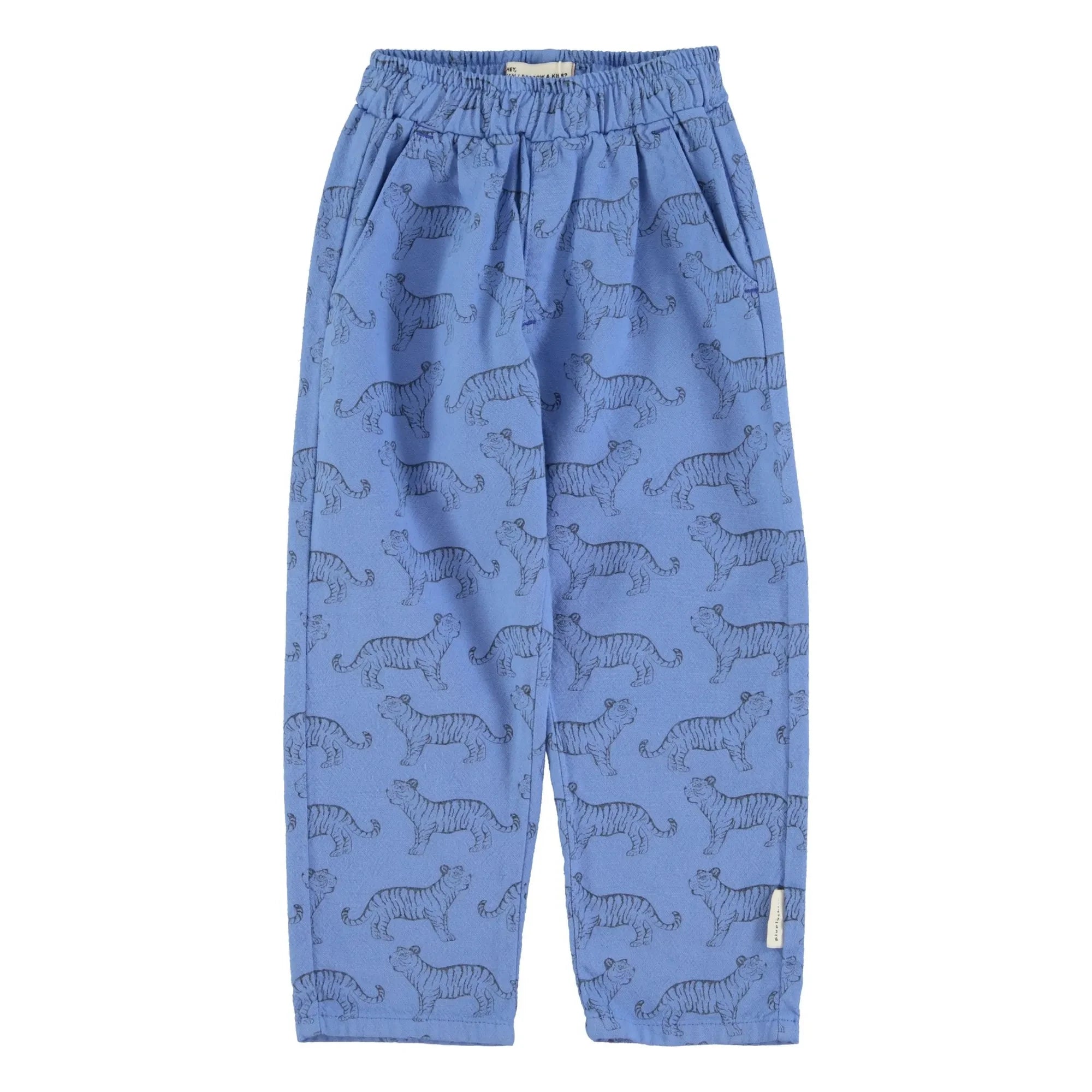 Piupiuchick - Pantalón de algodón orgánico con tigres | Azul