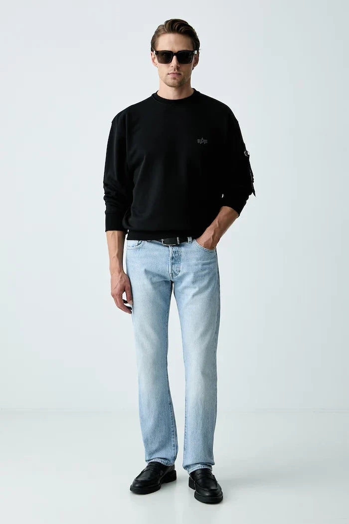 Sudadera de algodón para hombre Alpha Industries DTM Mid