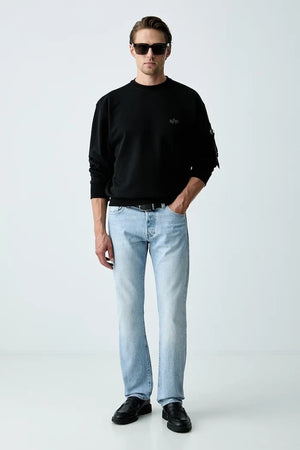 Sudadera de algodón para hombre Alpha Industries DTM Mid