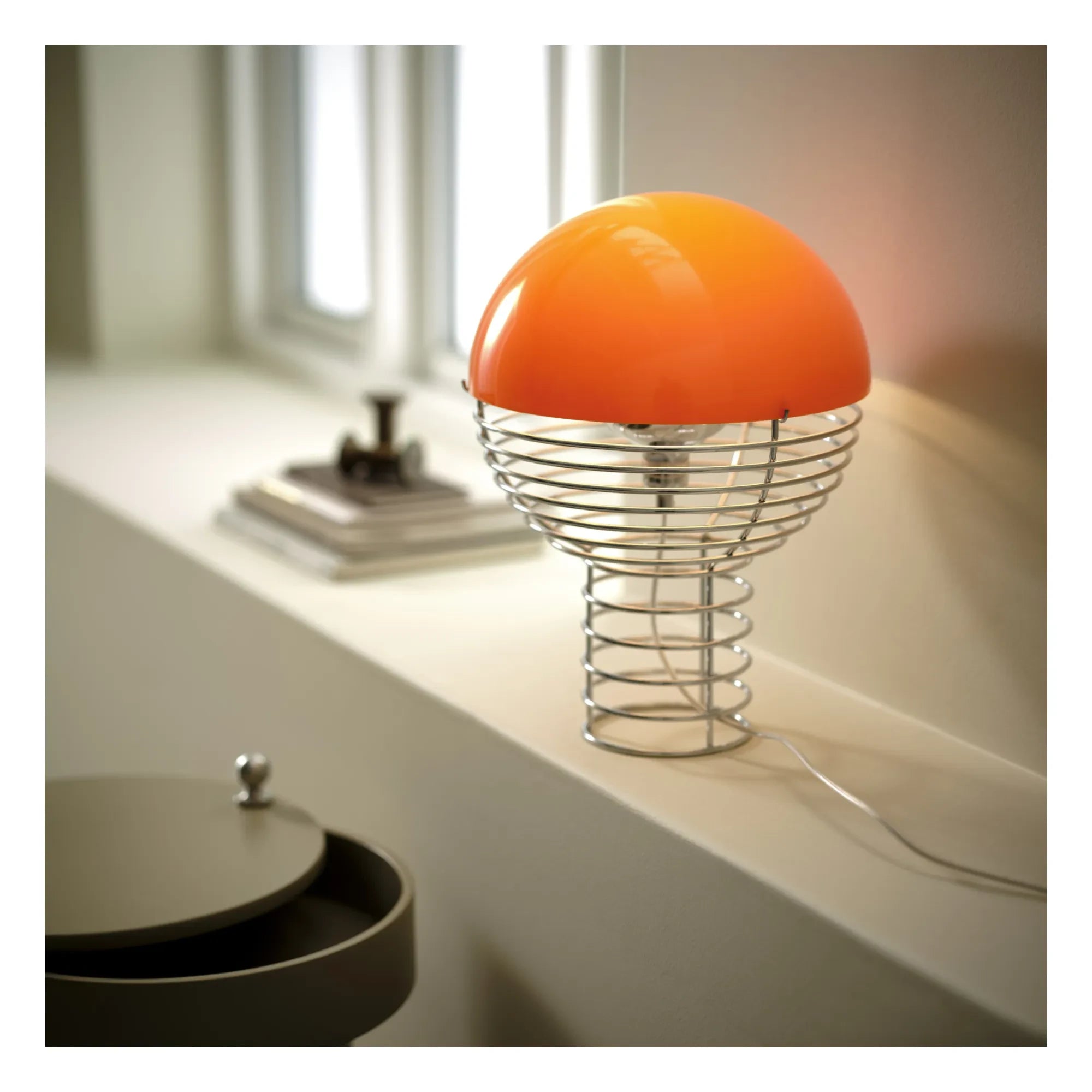 Verpan - Lámpara de mesa Wire - Verner Panton | Naranja
