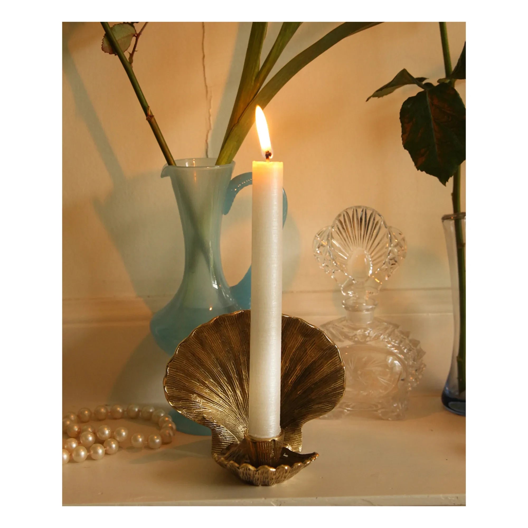 Doing Goods - Candelabro de arroz reciclado Scarlett | Marrón dorado