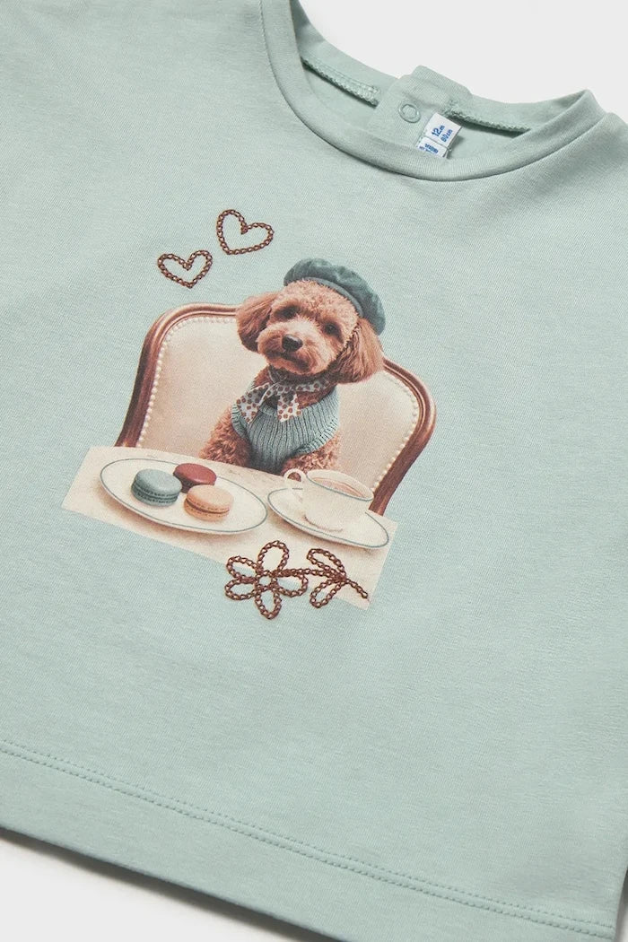 Blusa de algodón de manga larga para niños Mayoral