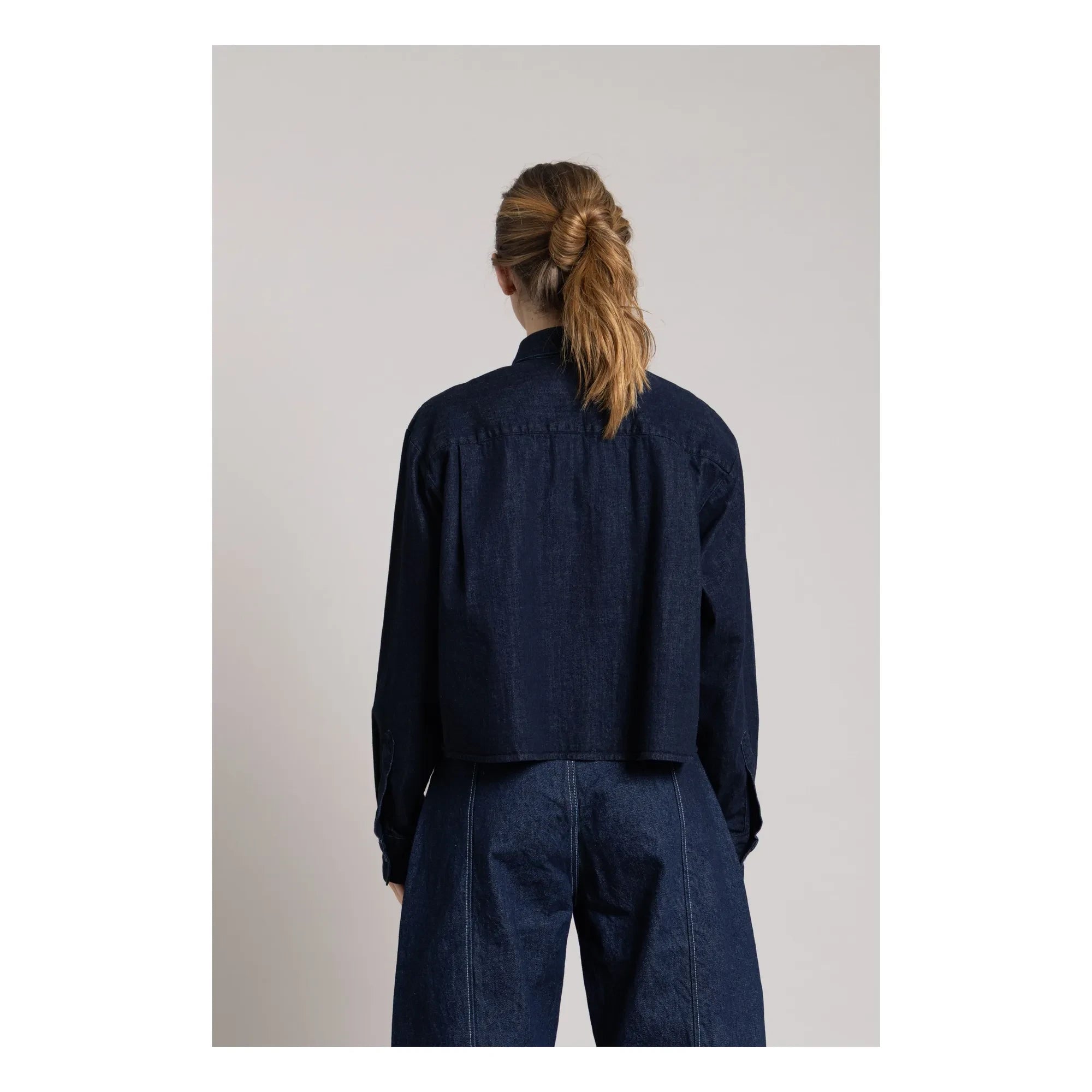 Smallable Mujer - Camisa corta Chili | Denim bruto