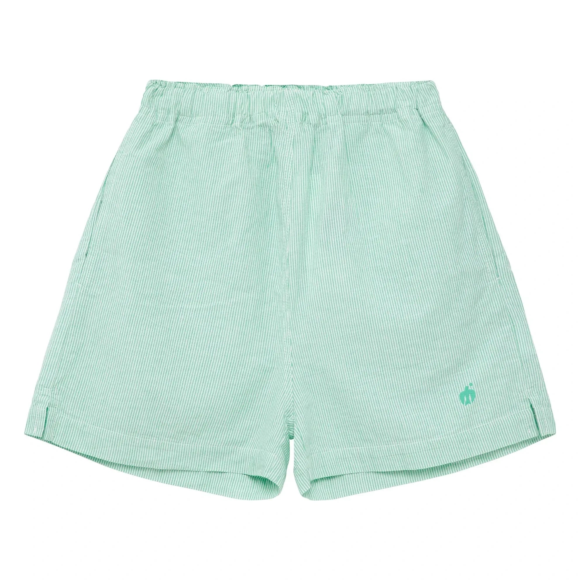 True Artist - Pantalones cortos a rayas verdes N°11