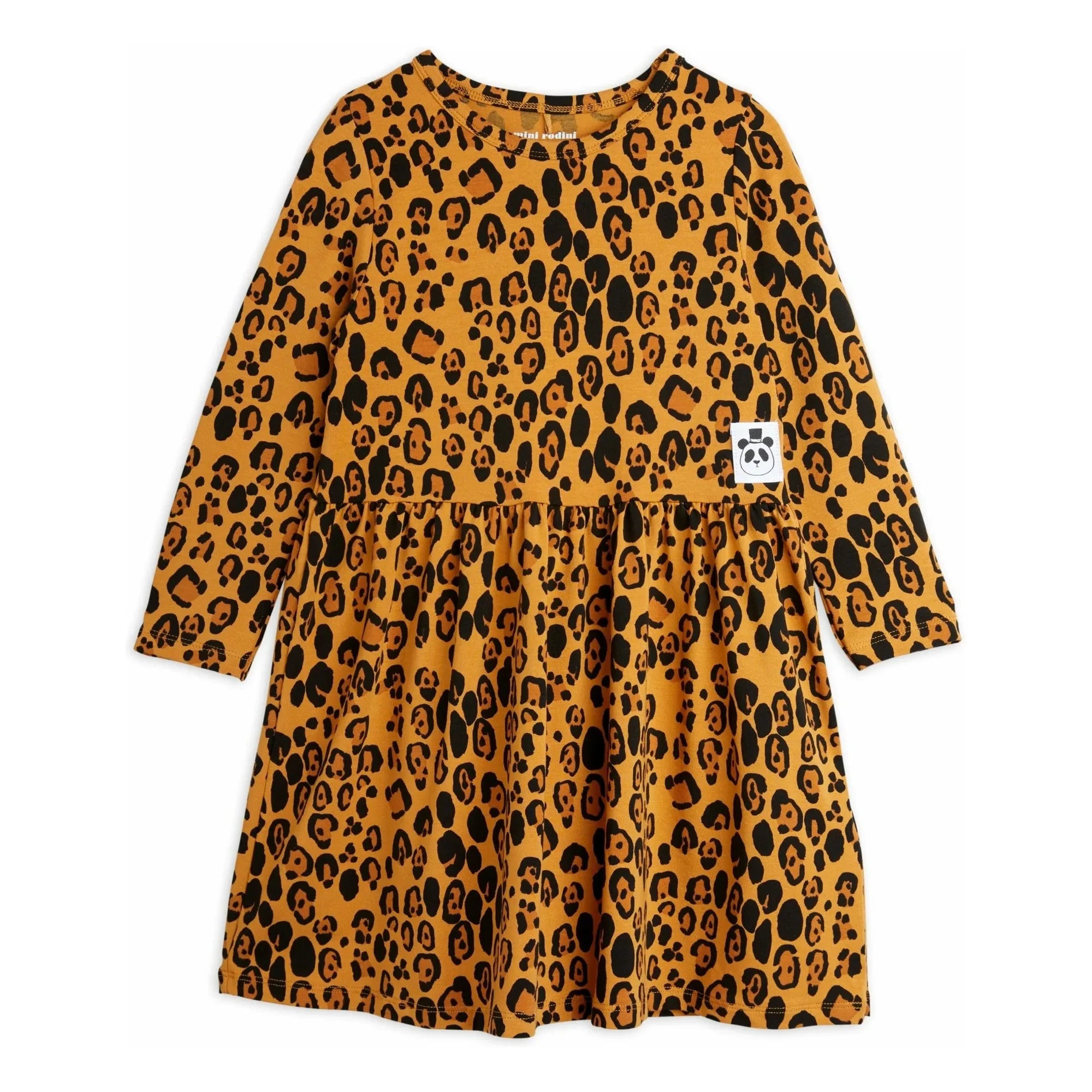 Mini Rodini - Vestido de leopardo | Marrón