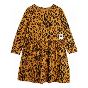 Mini Rodini - Vestido de leopardo | Marrón