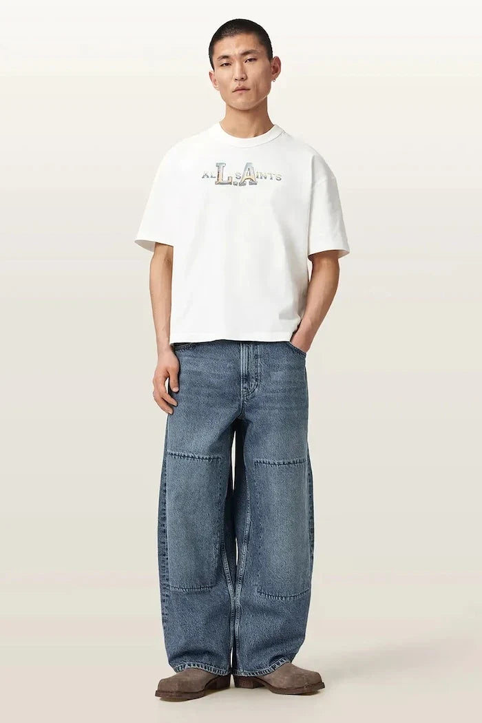 AllSaints camiseta de algodón para hombre ANGELINO