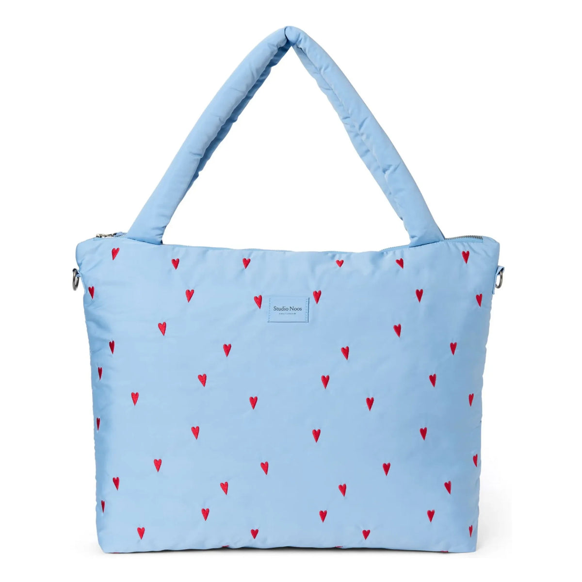 Studio Noos - Bolso de maternidad Puffy Hearts | Azul claro