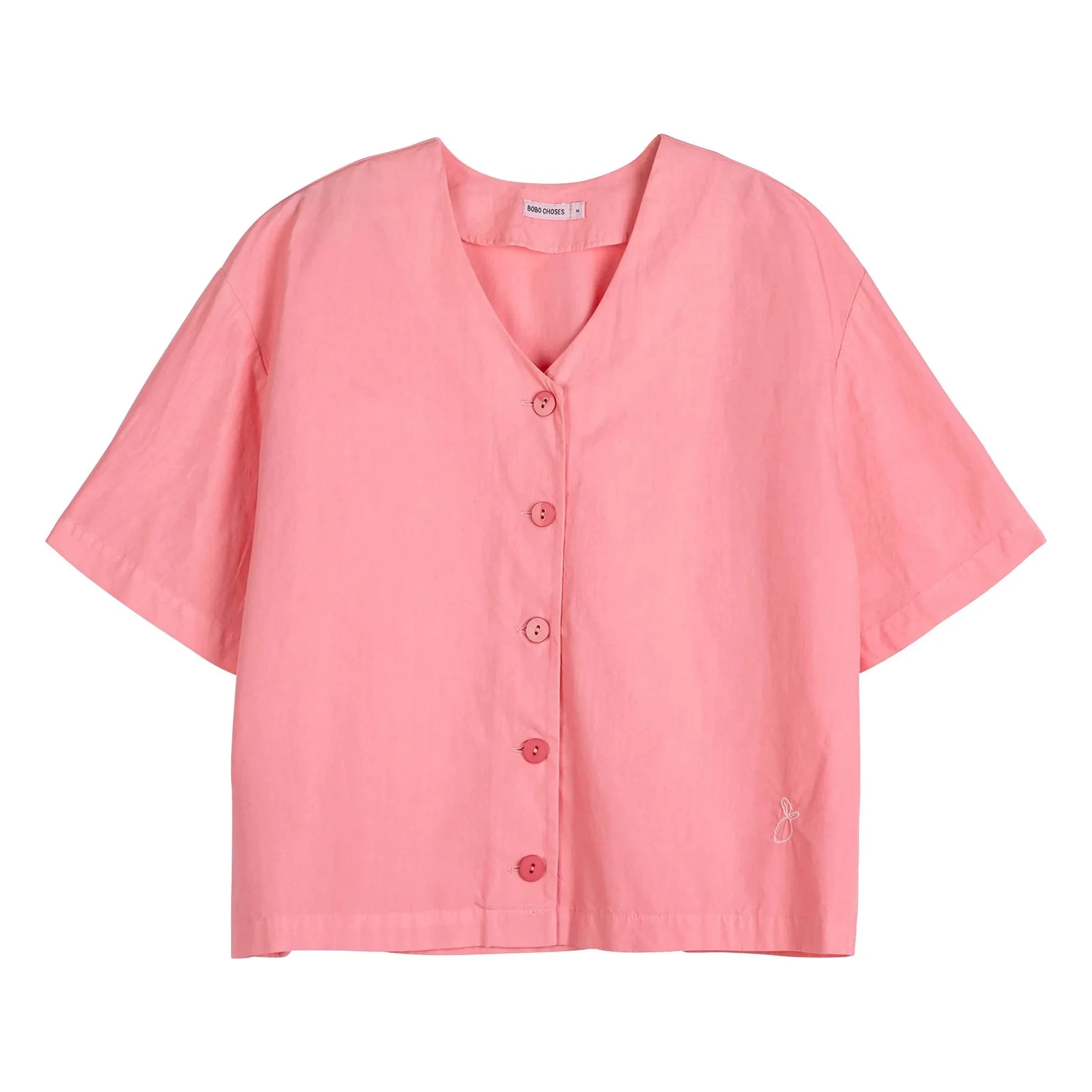 Bobo Choses - Blusa de algodón orgánico Paper Touch | Rosa
