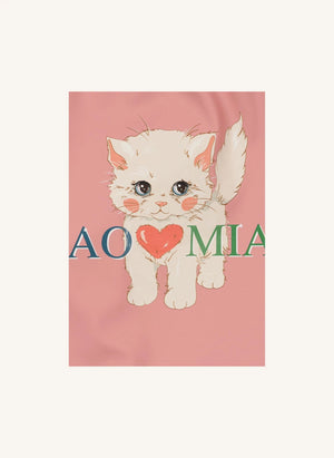Konges Sløjd - Ciao Miao Kollu Önlükler - 2'li Set | Pembe