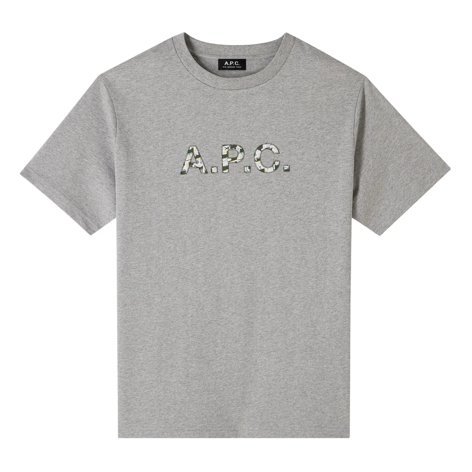 A.P.C. - Camiseta de algodón orgánico Willow | Gris jaspeado