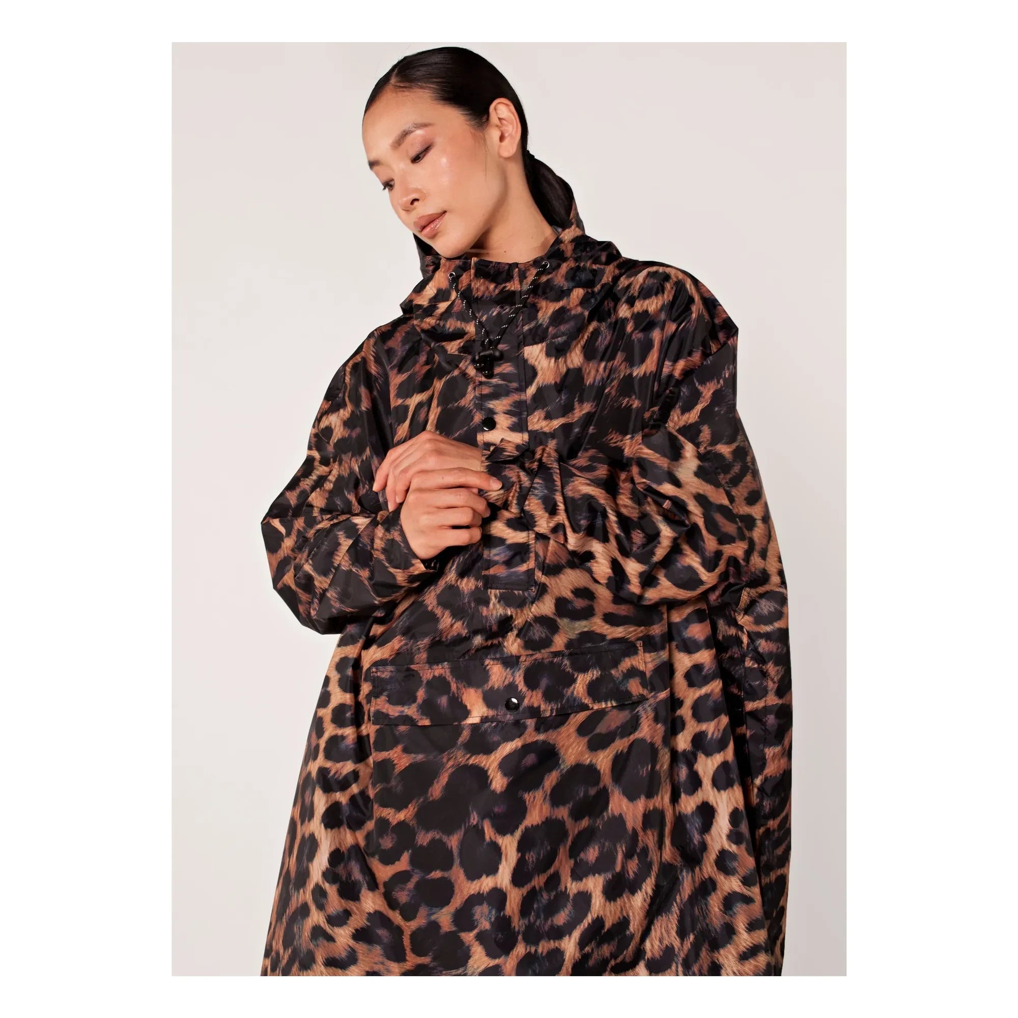 Rainkiss - Capa Impermeable Dark Leopard - Colección de Mujer | Marrón