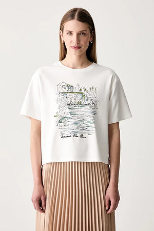 Camiseta de algodón para mujer Weekend Max Mara WKDSALA