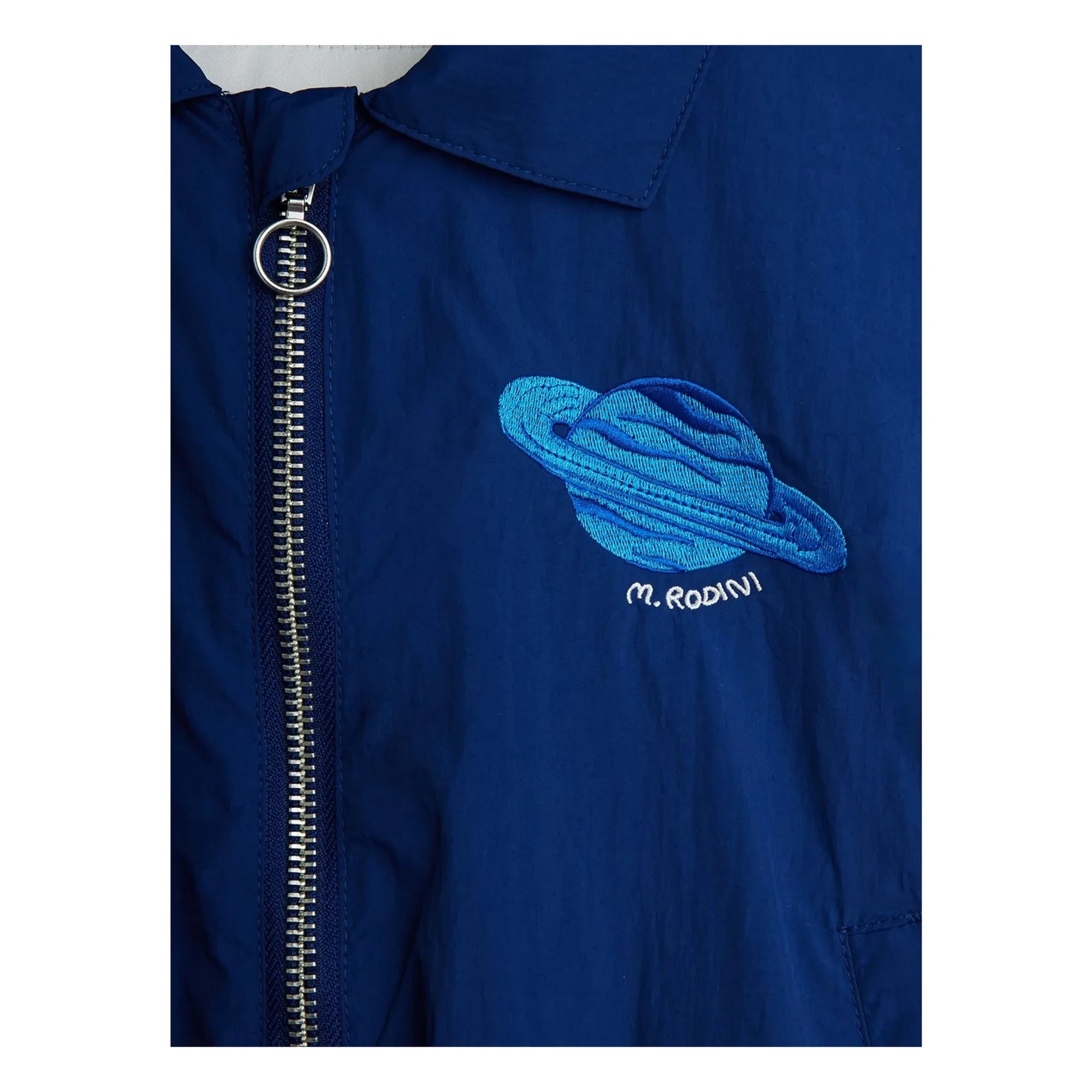 Mini Rodini - Chaqueta bomber de fibra reciclada Planet | Azul