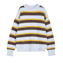Bobo Choses - Jersey de rayas de lana merino | Marrón