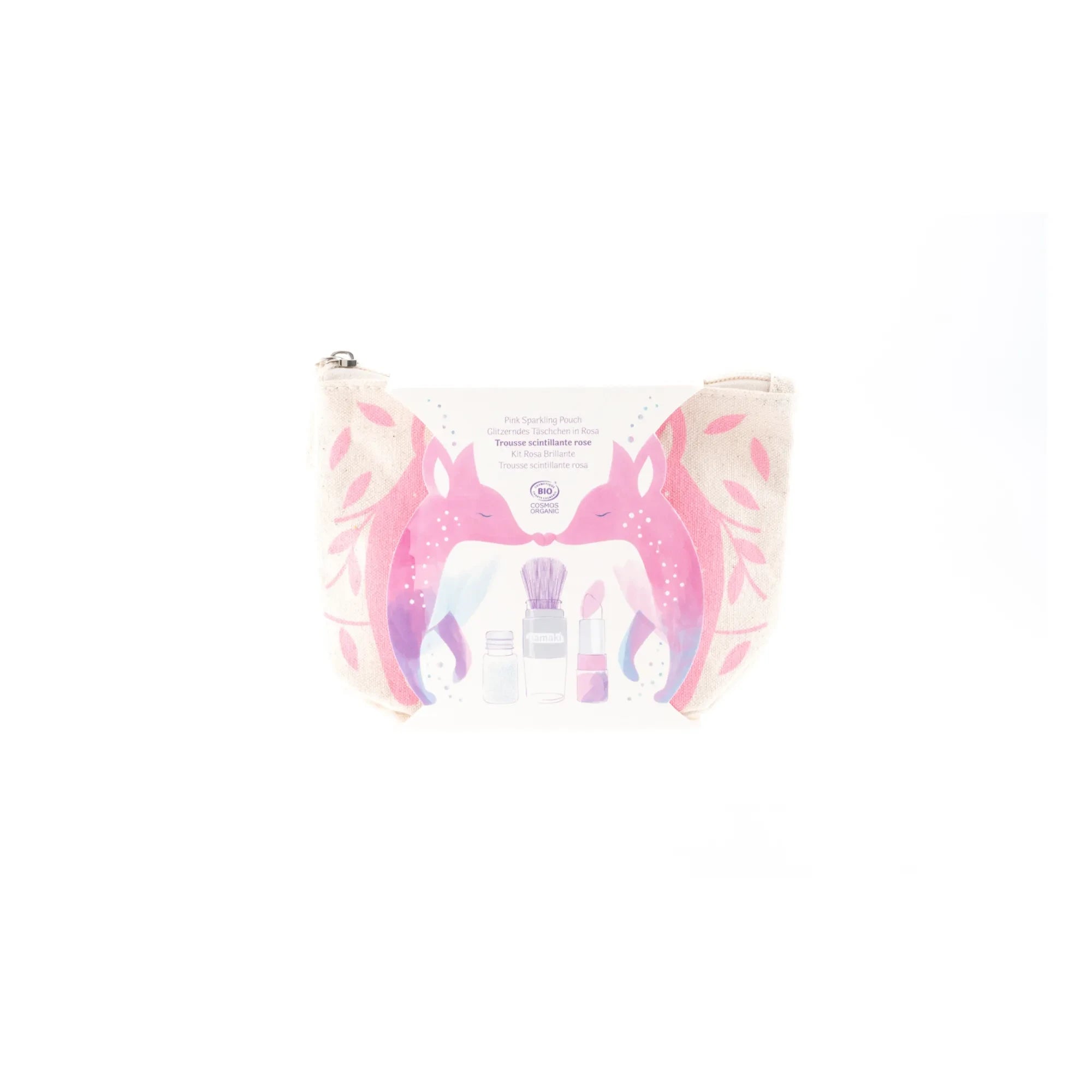 Namaki - Bolsita brillante con forma de zorro | Rosa