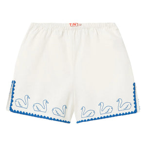 Tinycottons - Cisnes Cortos Lino | Blanco