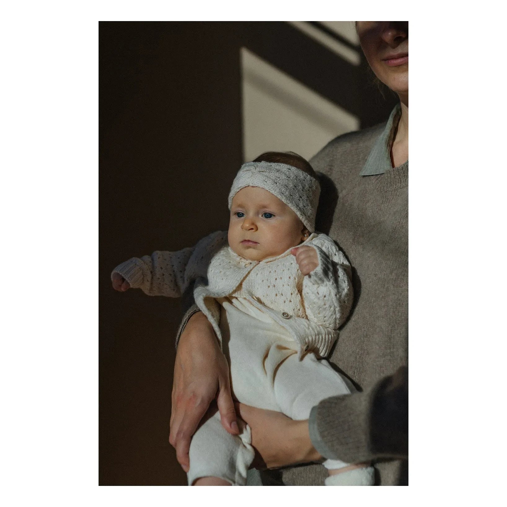 1+ in the family - Nimes Merinos Yün Hırka | Ecru