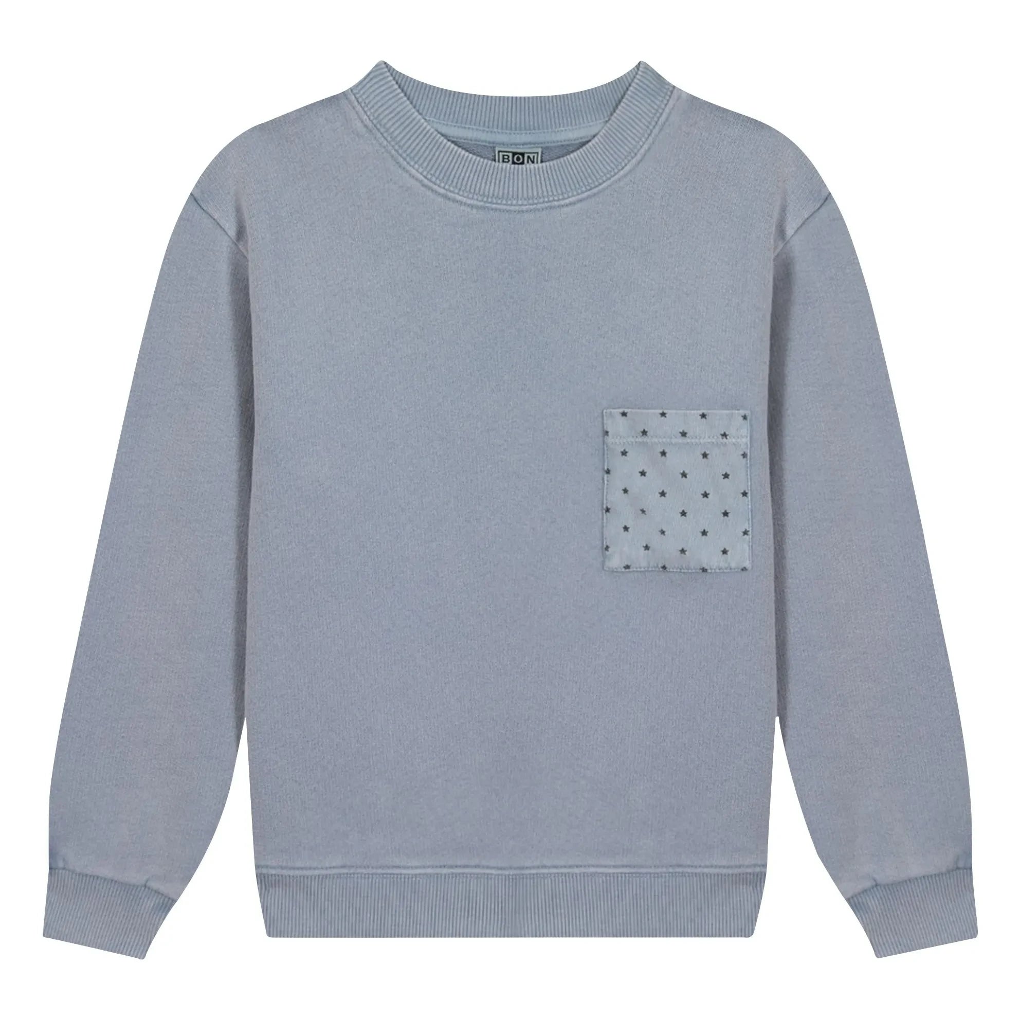 Bonton - Sudadera con bolsillo estrella Narciss | Azul grisáceo