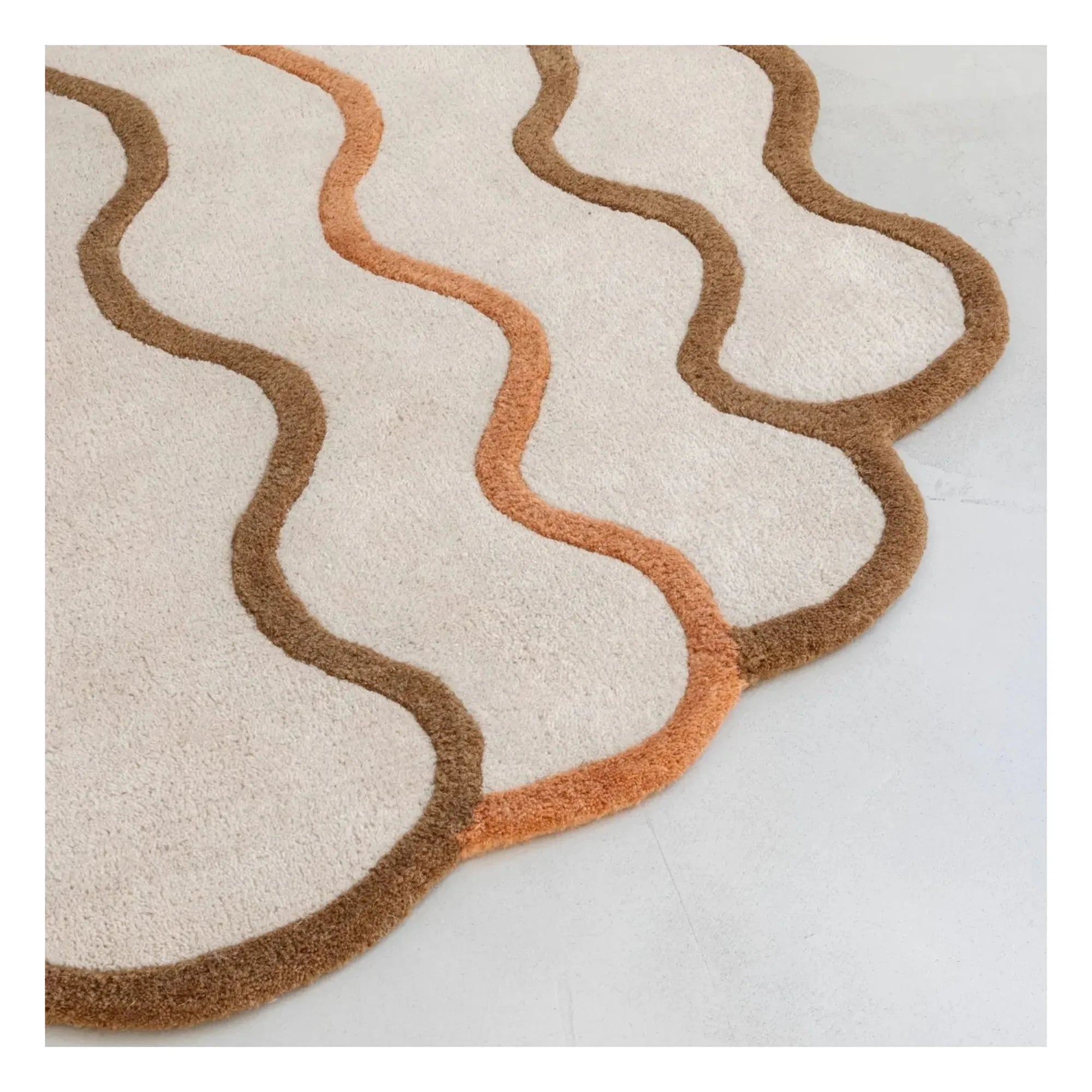 Edito - Alfombra de lana Shell | Beige