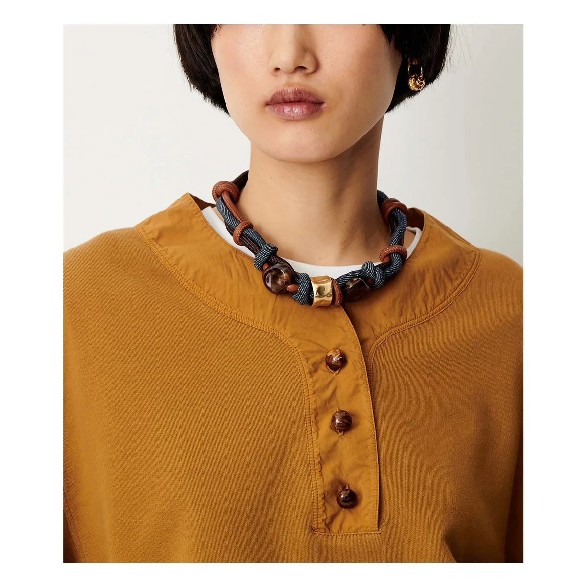 Sessùn - Camiseta Lift de algodón | Avellana