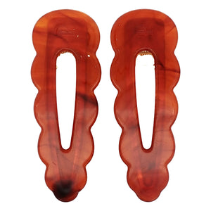 Peignée - Pinzas finas para el cabello - Rojo elegante