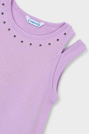Vestido de algodón para niña Mayoral