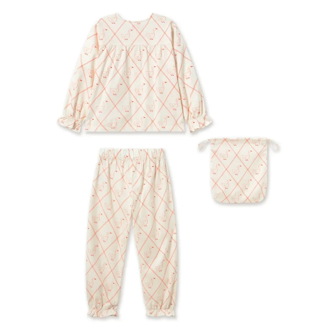 Tinycottons - Pijama "Gansos" | Blanco