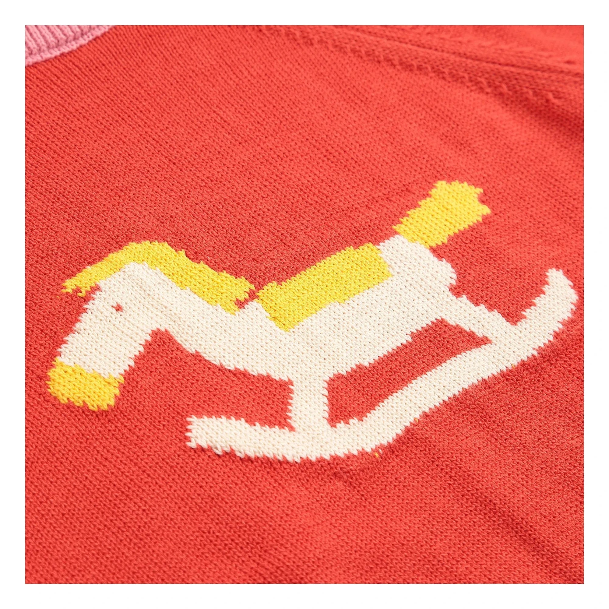 Bobo Choses - Jersey Caballito Balancín de Algodón Orgánico | Rojo
