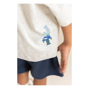 Jenest - Camiseta de algodón orgánico JNST | Gris claro
