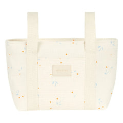 Nobodinoz - Organizador de cochecito Opera Orange Cherries | Beige