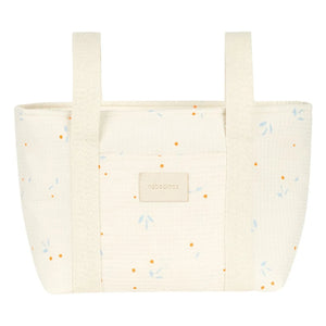 Nobodinoz - Organizador de cochecito Opera Orange Cherries | Beige