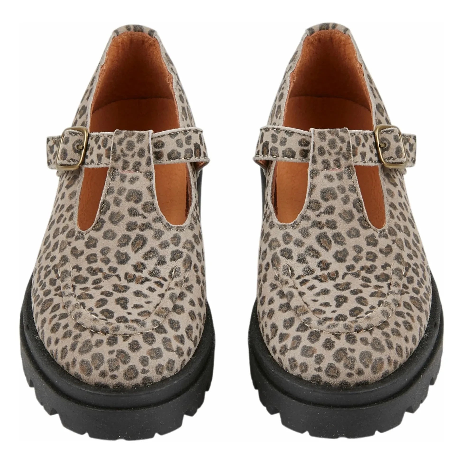 Emile et Ida - Leopar Deri Loaferlar | Koyu kahverengi