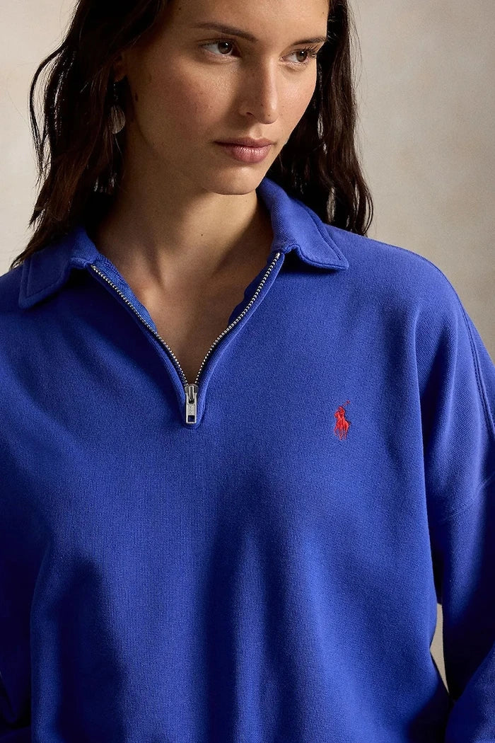 Sudadera con cremallera de algodón para mujer Polo Ralph Lauren