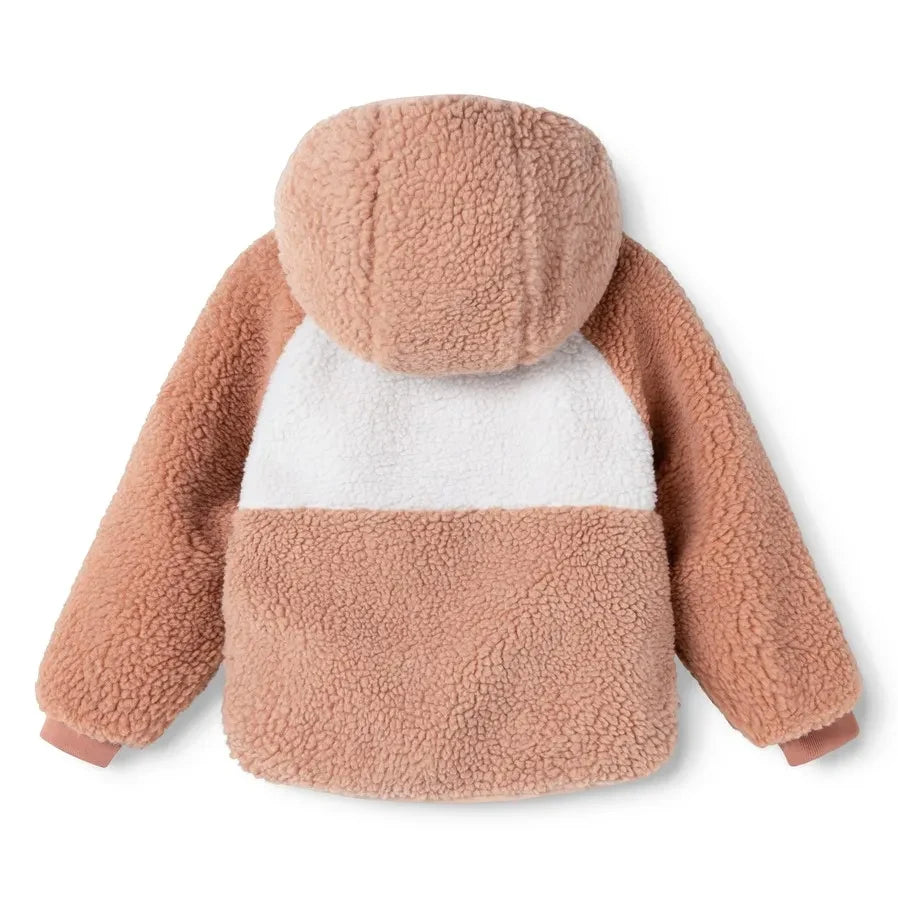 Liewood - Chaqueta reversible estilo sherpa Jackson, fabricada con fibras recicladas | Rosa claro