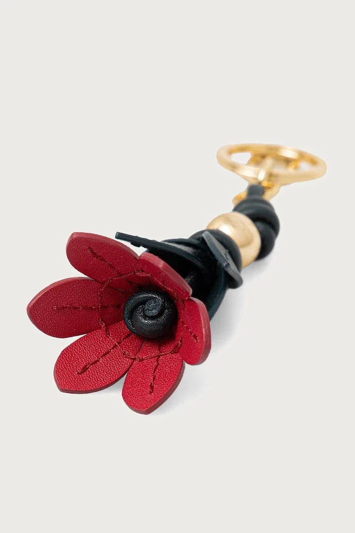 Furla llavero de cuero para mujer Allegra Poppy