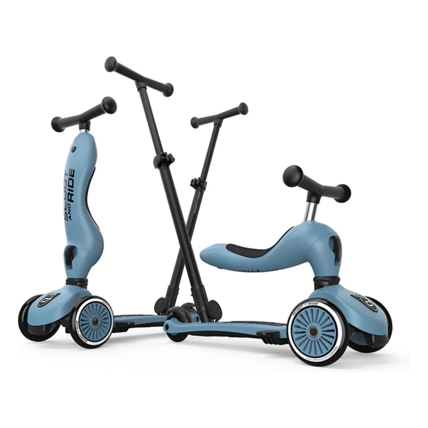 Scoot & Ride - Highwaykick 1 Push&Go Scooter evolutivo | Azul