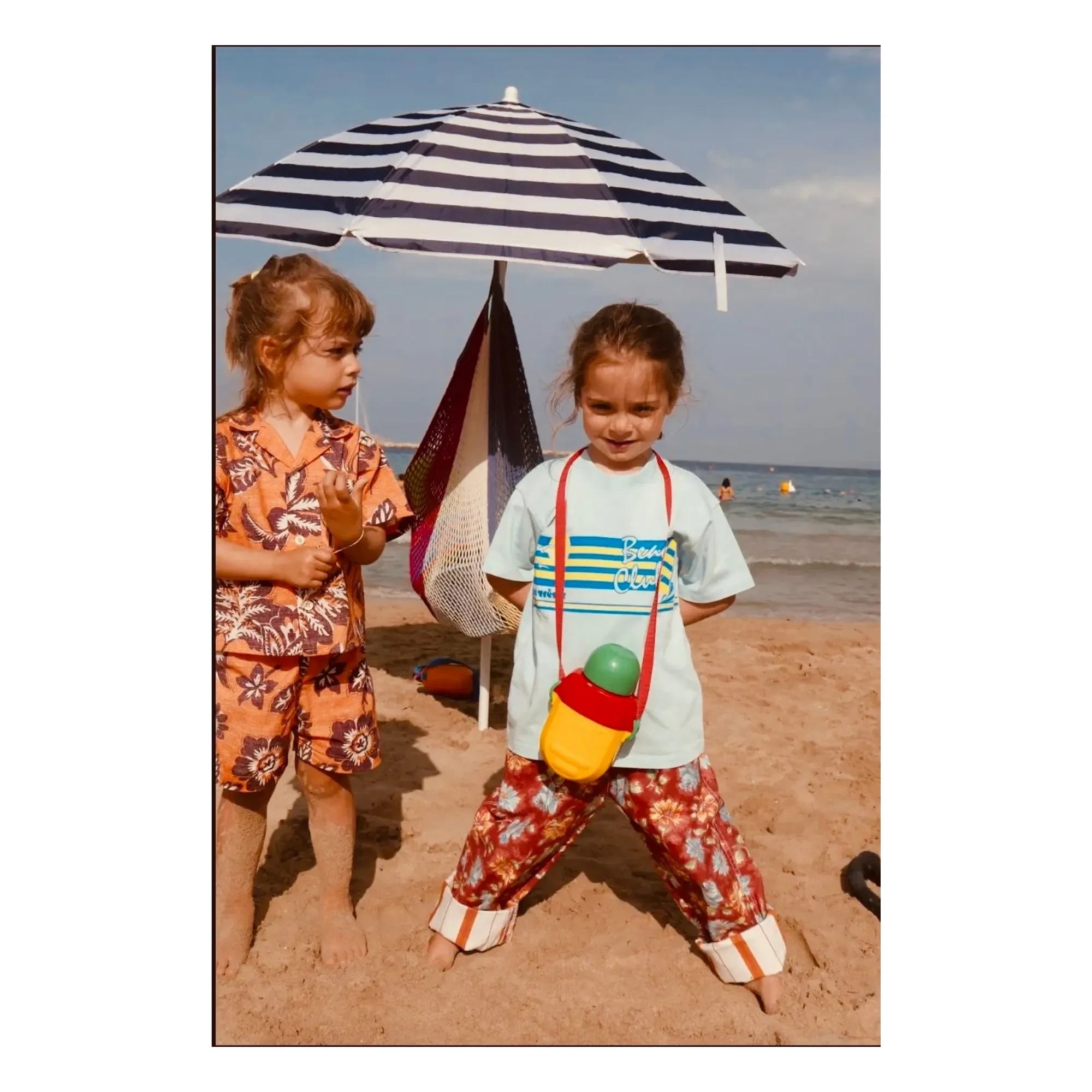 Conjunto de camisa y pantalón corto Club Trésor - Tiki Waikiki Popelín | Naranja