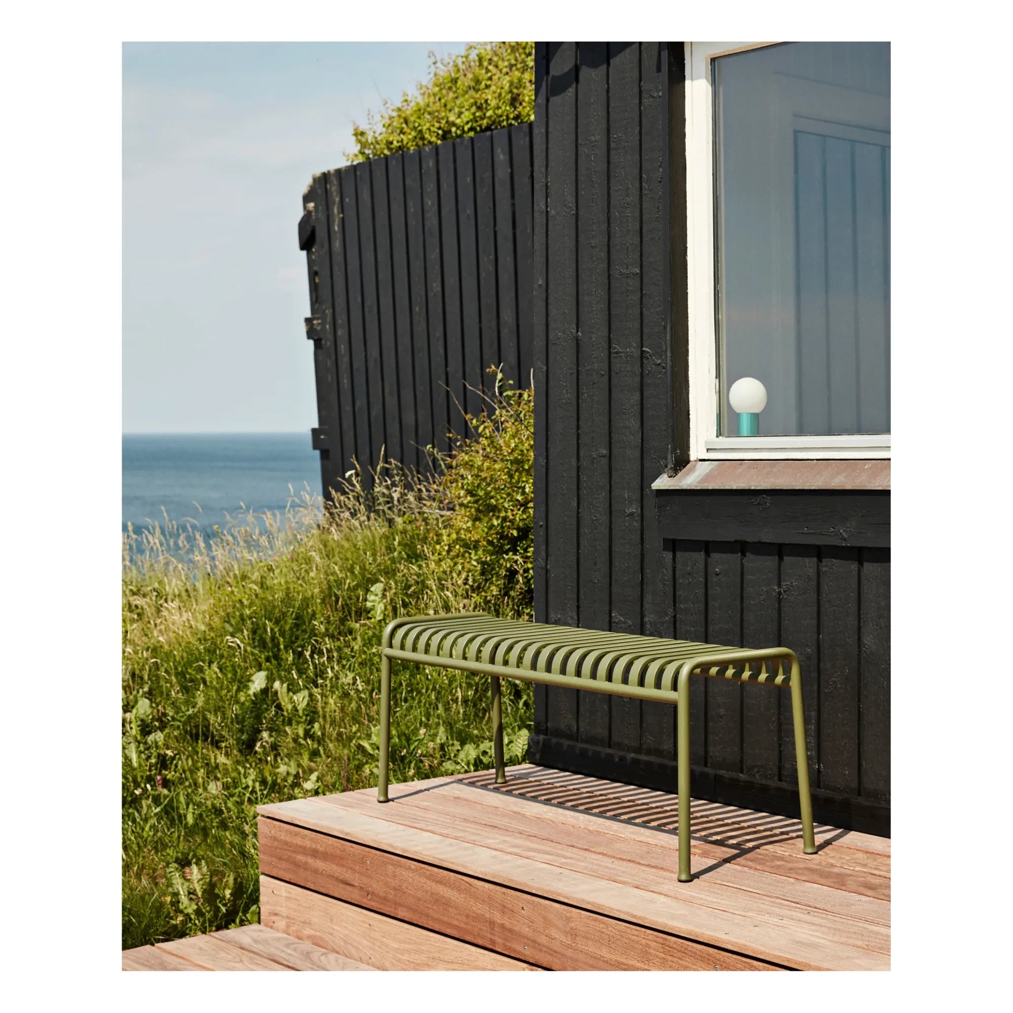 Hay - Banco Palissade diseñado por Ronan y Erwan Bouroullec | Verde oliva