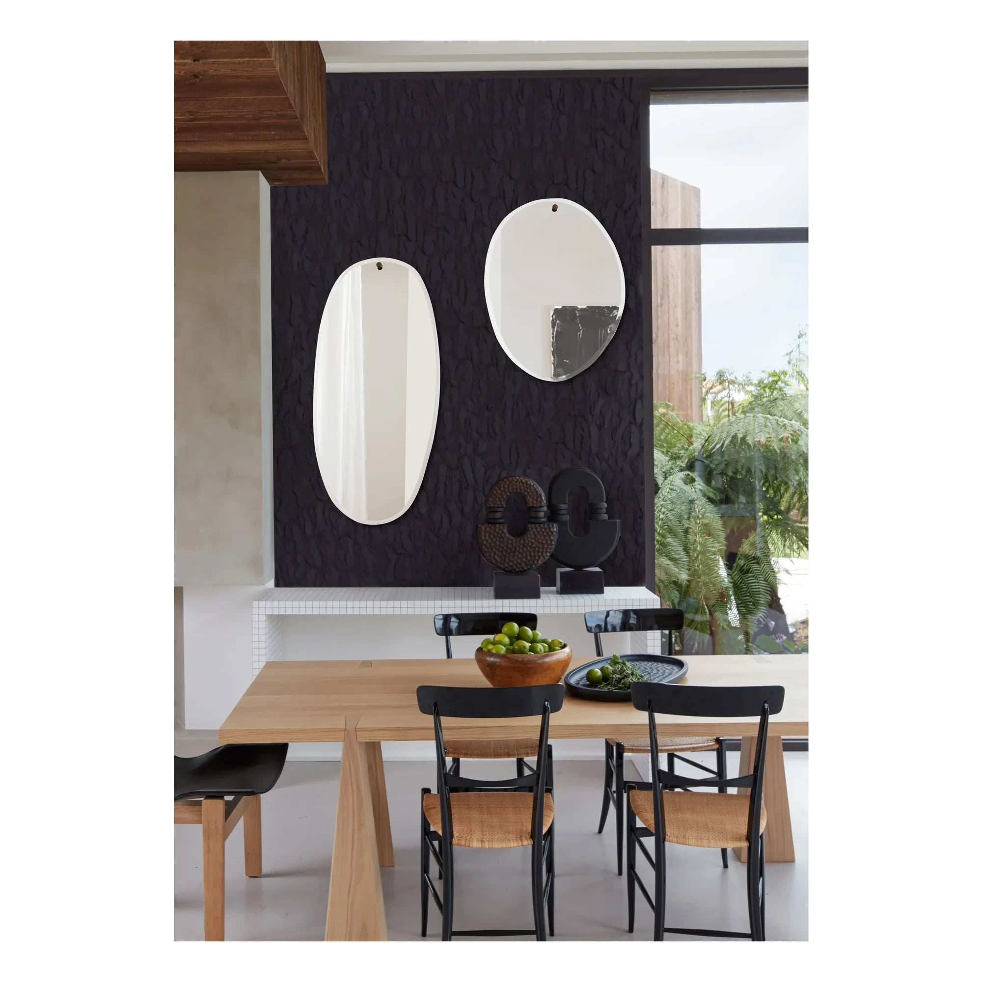M Nuance - Espejo biselado - Forma ovalada irregular 45x95cm