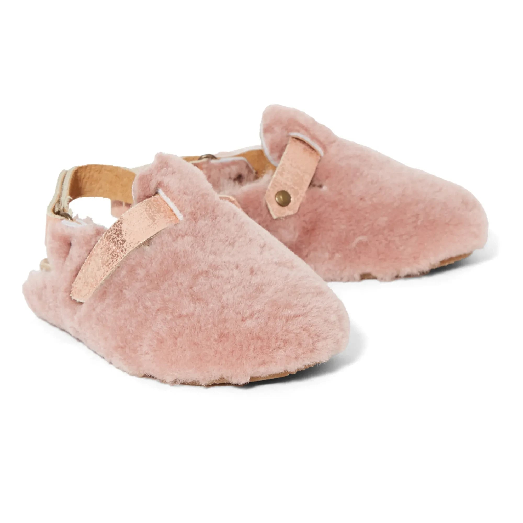 Pèpè - Zuecos de Pelo Sintético | Rosa Claro