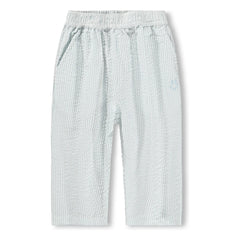 Molo - Pantalones de algodón orgánico a rayas | Azul claro