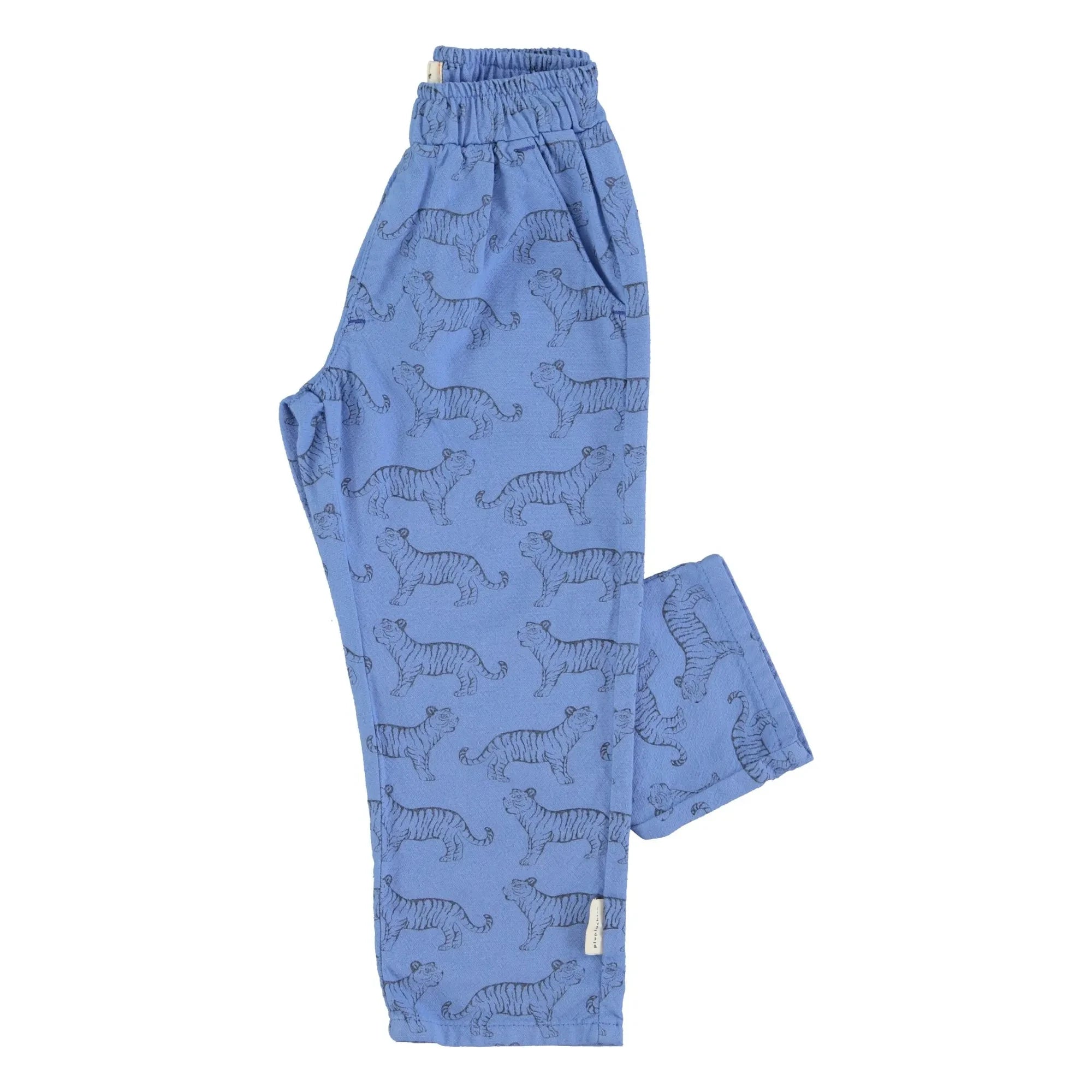 Piupiuchick - Pantalón de algodón orgánico con tigres | Azul
