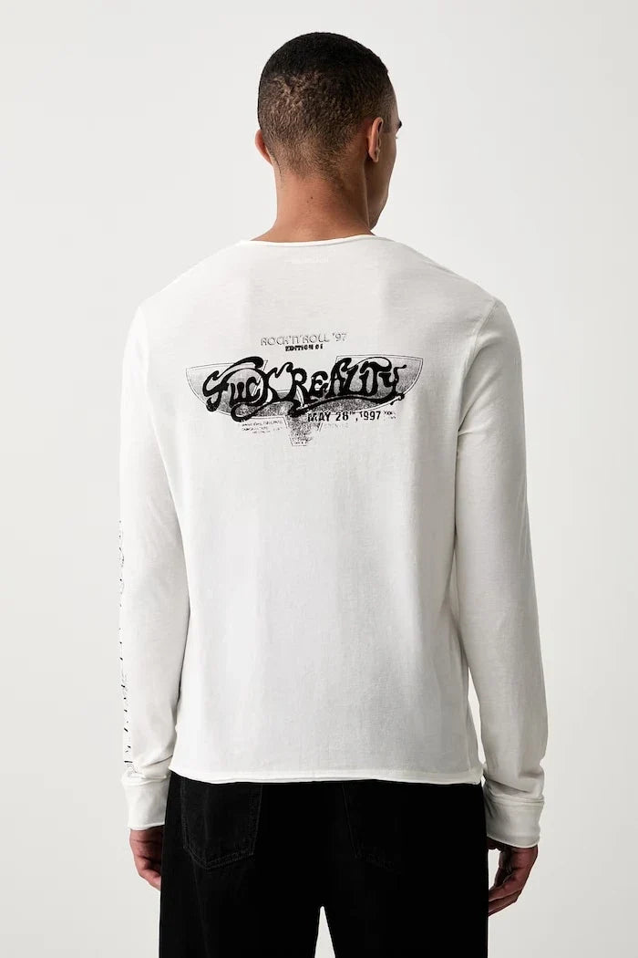 Zadig&Voltaire Camiseta de Manga Larga de Algodón para Hombre MONASTIR