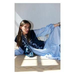 Lollys Laundry - Chaqueta de algodón Bin | Turquesa