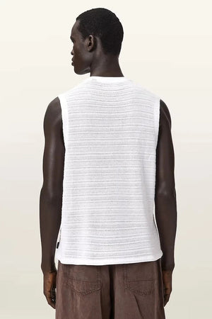 AllSaints camiseta sin mangas de algodón para hombre COVE