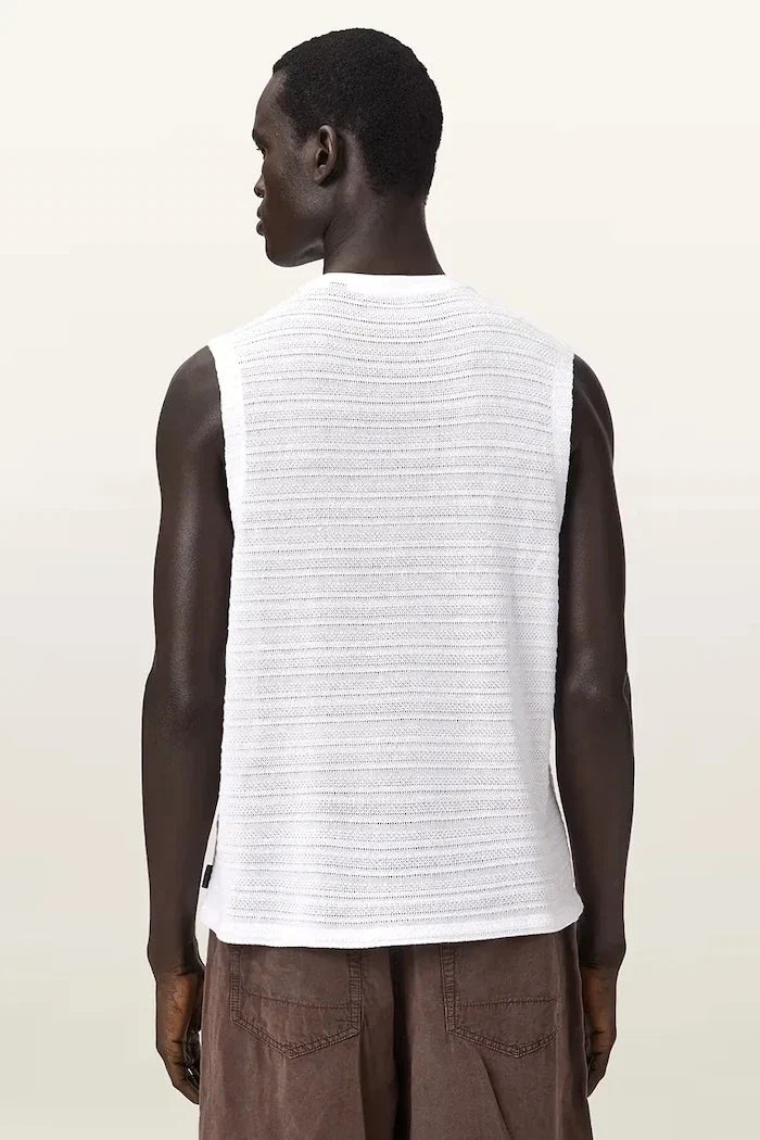 AllSaints camiseta sin mangas de algodón para hombre COVE