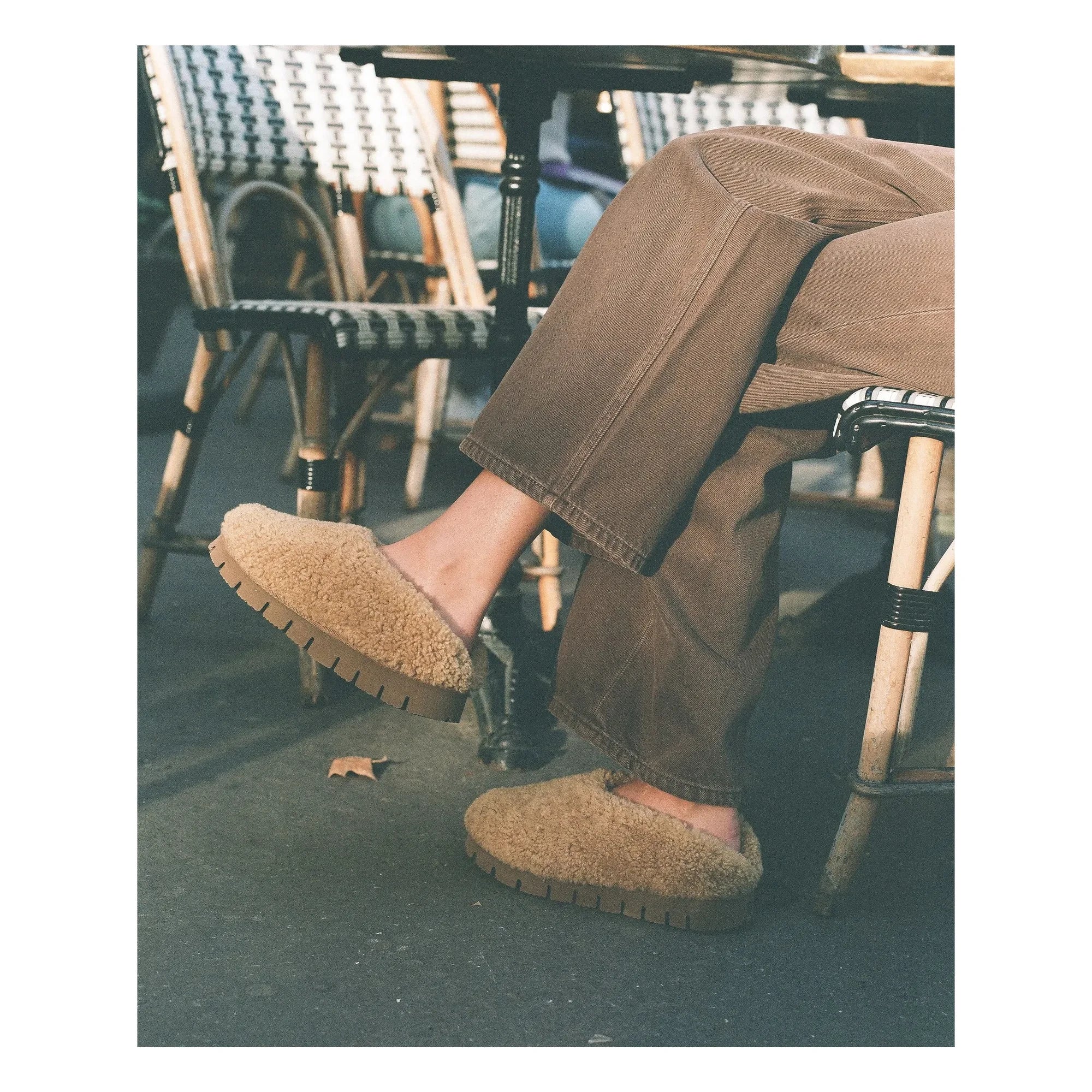 ILDA'S sheep - Zuecos de piel de oveja | Beige