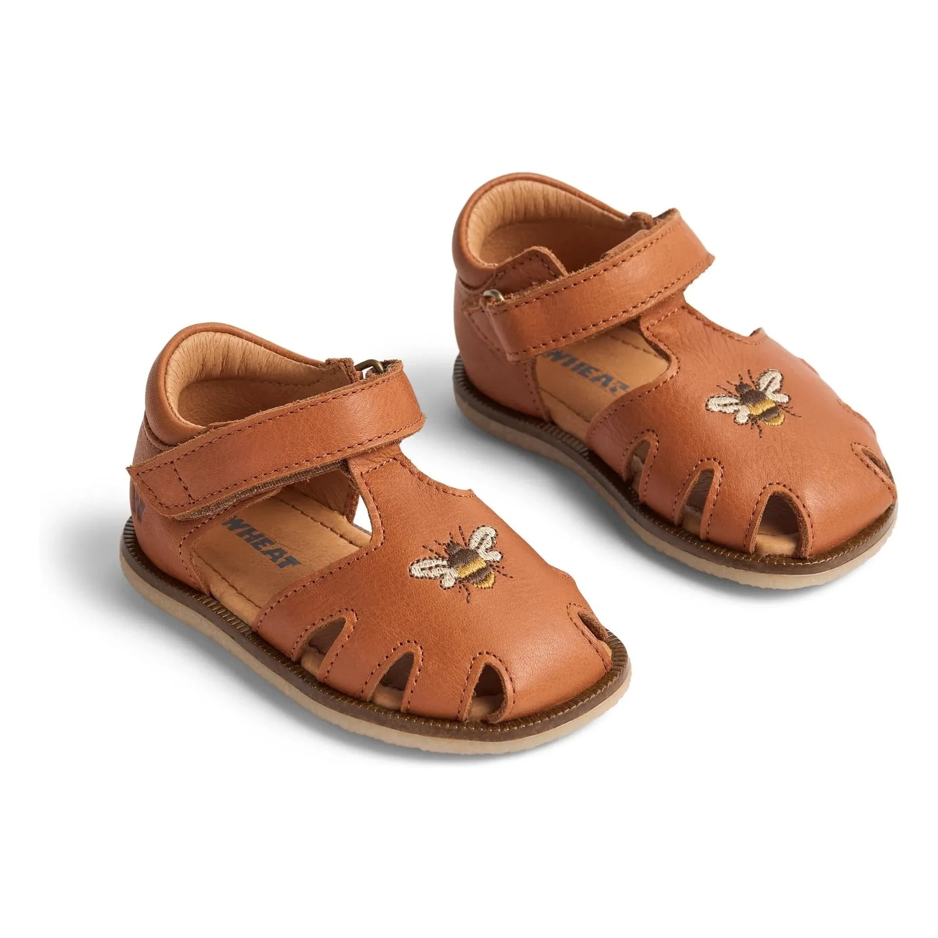 Trigo - Sandalias de piel Abeilles Lowe | Marrón